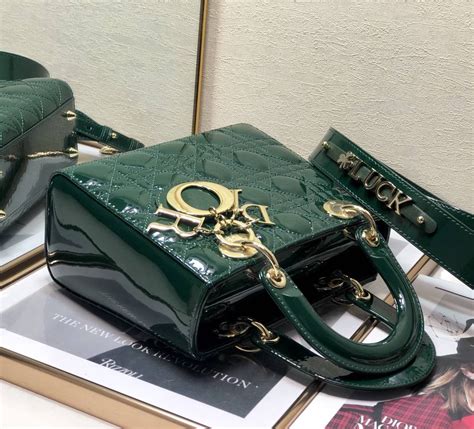 lady dior grün|Dior saddle leather bags.